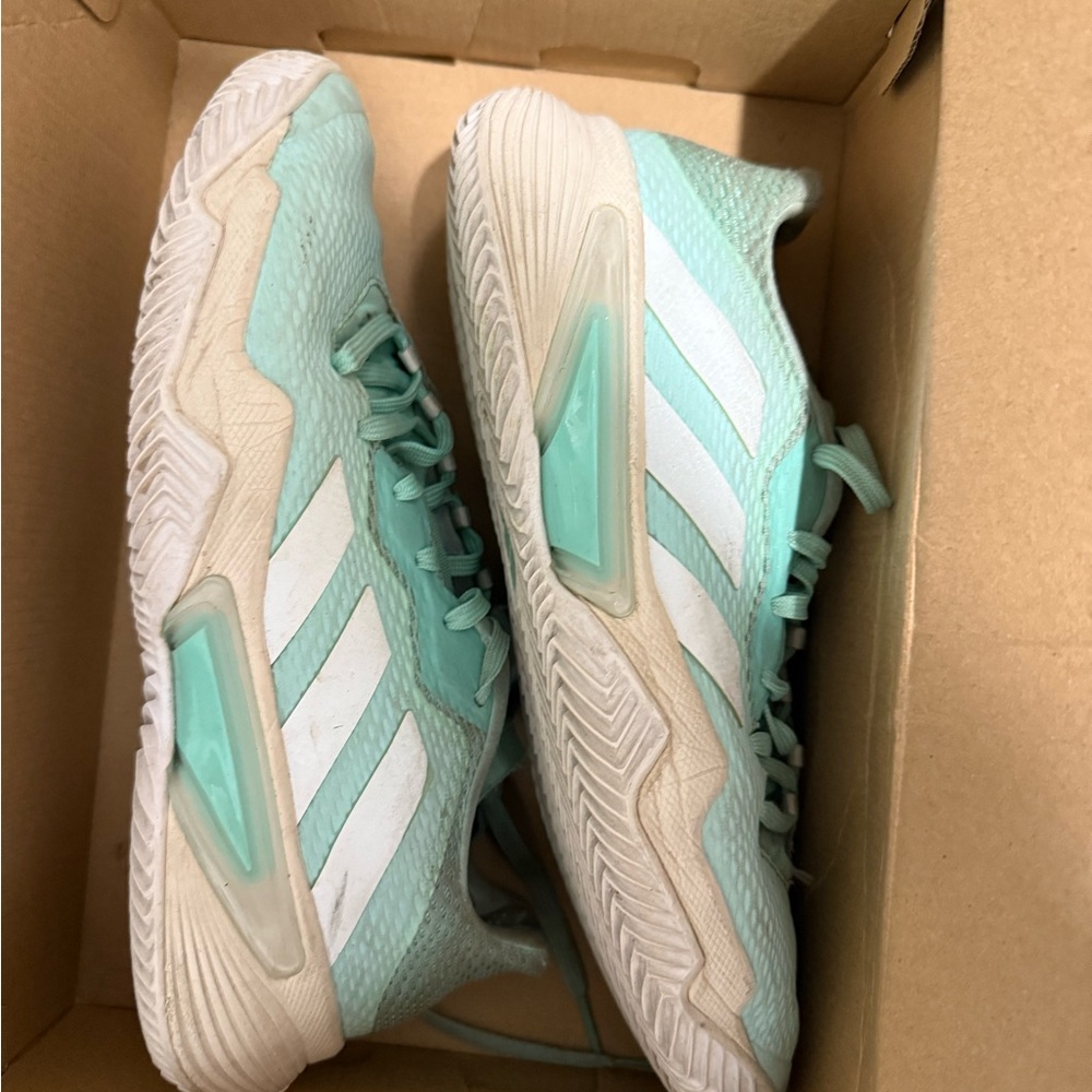 Adidas Women's barricade w clay Mint Green Sneakers